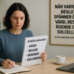 När vardagsbeslut spänner över vård, resor, boende och solceller: en fallbaserad genomgång